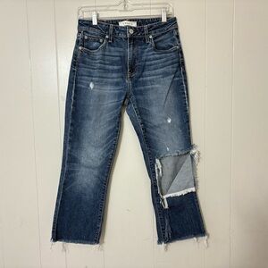 Trave Colette Distressed Blue Distressed Jeans Size 27 – Raw Hem